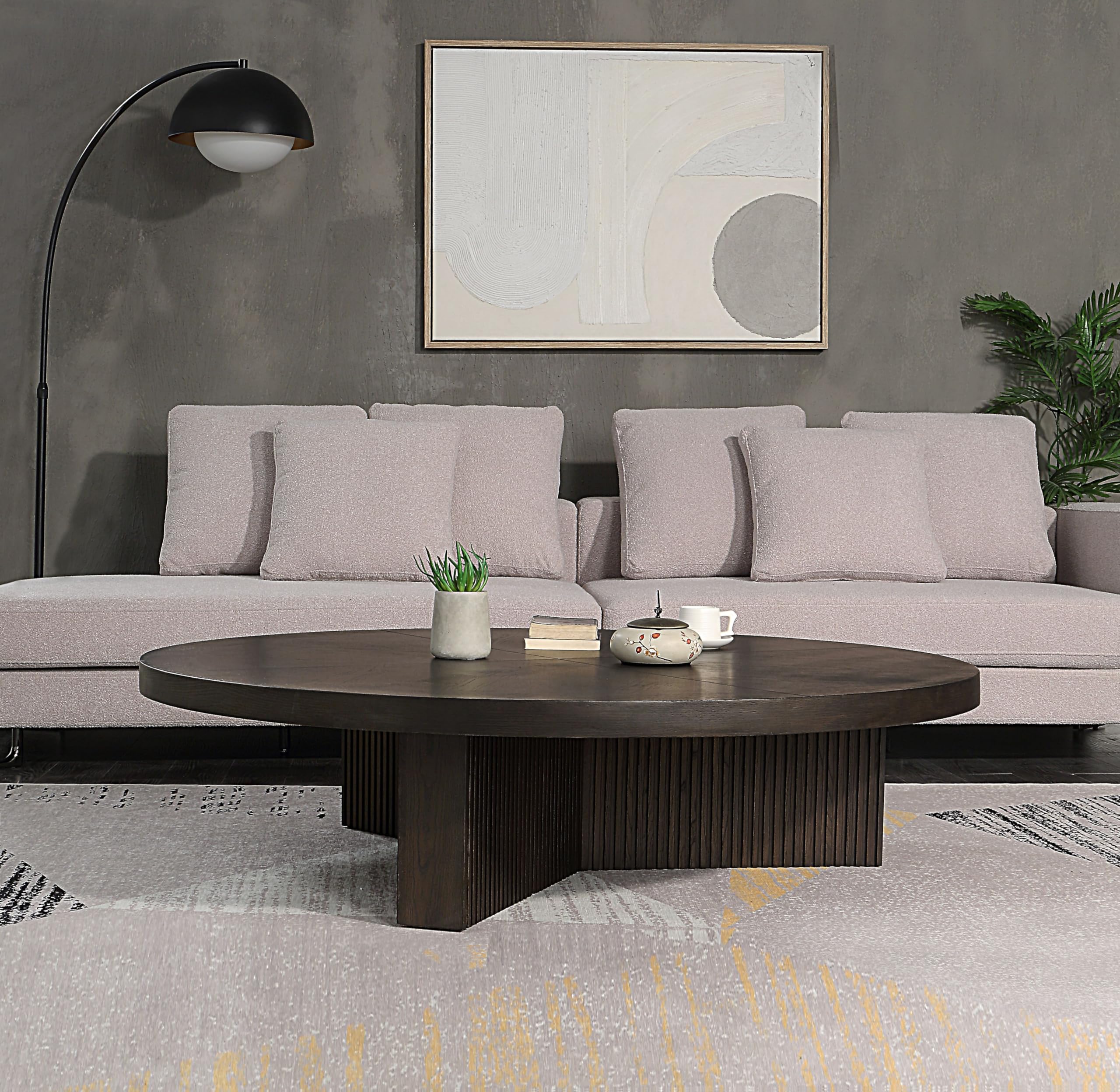 Amazon.com: Acme Guido Contemporary Wood Round Coffee Table